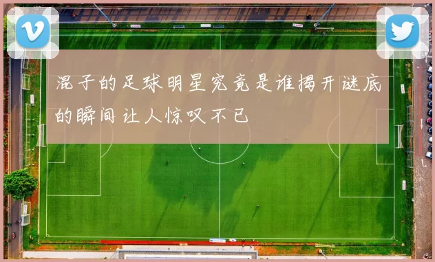 混子的足球明星究竟是谁揭开谜底的瞬间让人惊叹不已